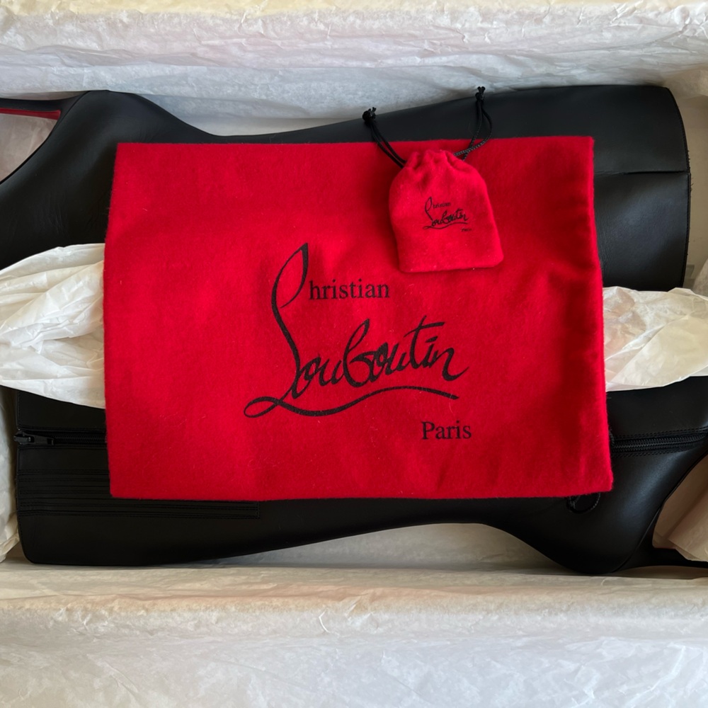 Christian Louboutin Tall Boots 37 100mm - Picture 7 of 7